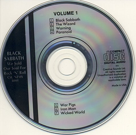 Black Sabbath : We Sold Our Soul For Rock 'N' Roll (2xCD, Comp, RE, Spe)
