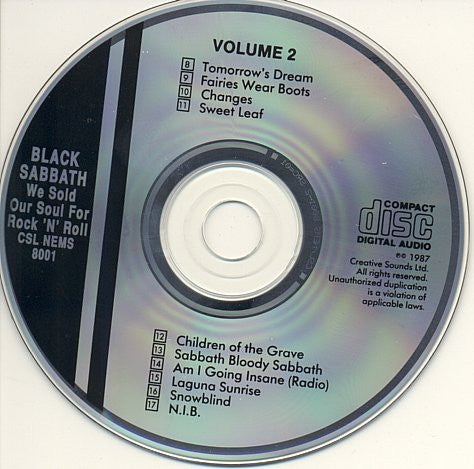 Black Sabbath : We Sold Our Soul For Rock 'N' Roll (2xCD, Comp, RE, Spe)