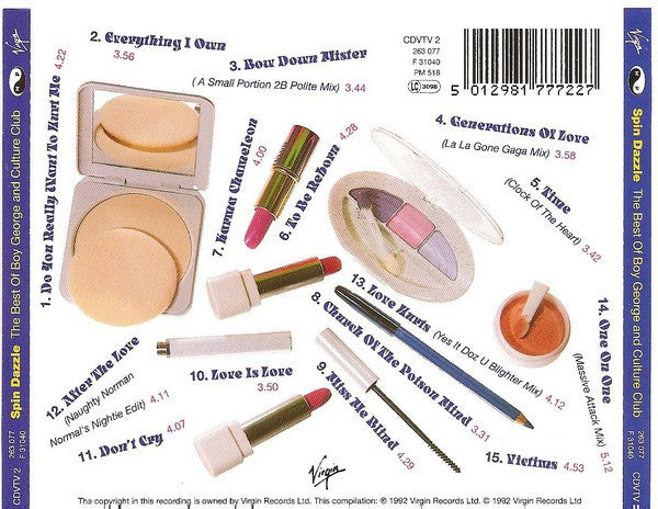 Boy George And Culture Club : Spin Dazzle (The Best Of Boy George And Culture Club) (CD, Comp)