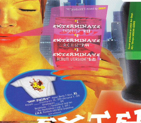Snap! Feat. Niki Haris : Exterminate! (CD, Single)