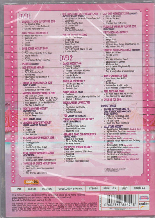 Toppers : Toppers In Concert 2018 Pretty In Pink The Circus Edition (2xDVD-V, PAL, 16:)