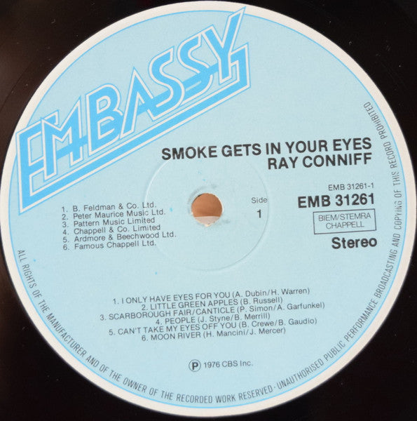 Ray Conniff : Smoke Gets In Your Eyes (LP, Comp, RE)