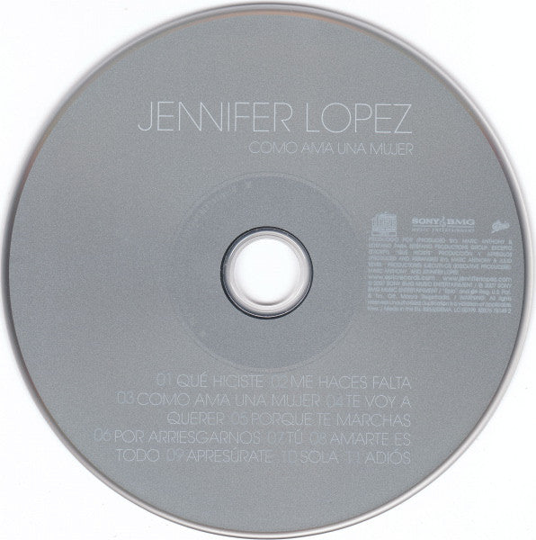 Jennifer Lopez : Como Ama Una Mujer (CD, Album)