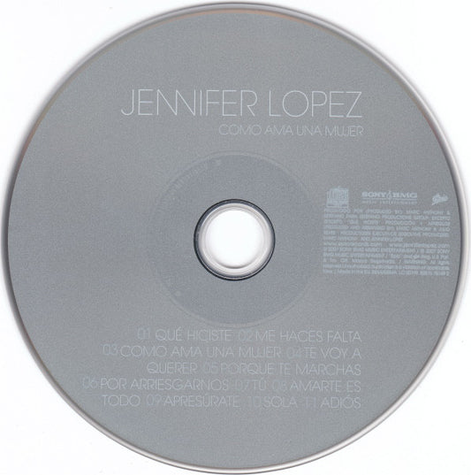 Jennifer Lopez : Como Ama Una Mujer (CD, Album)
