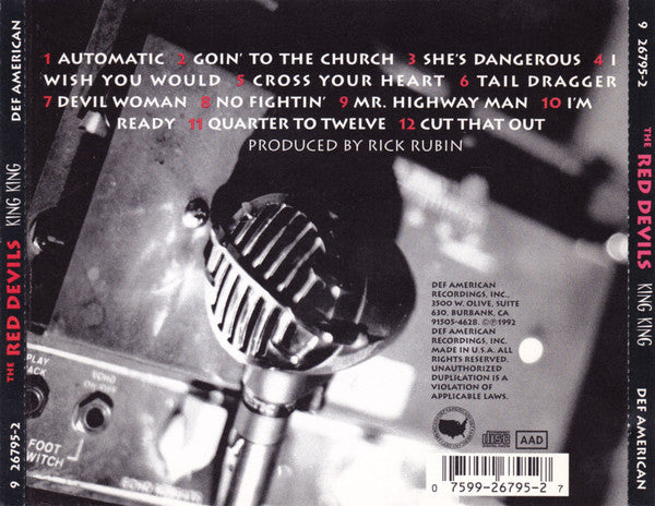 The Red Devils : King King (CD, Album)