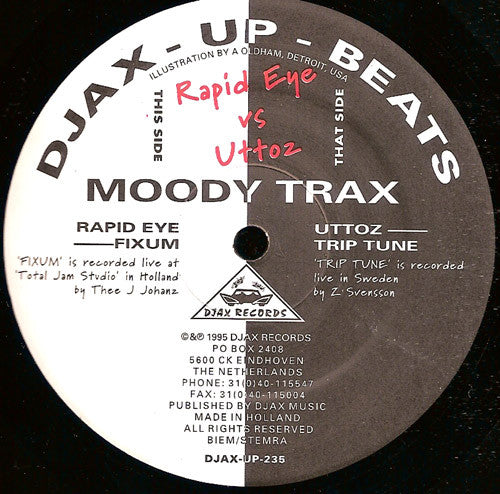 Rapid Eye vs. Uttoz : Moody Trax (12")