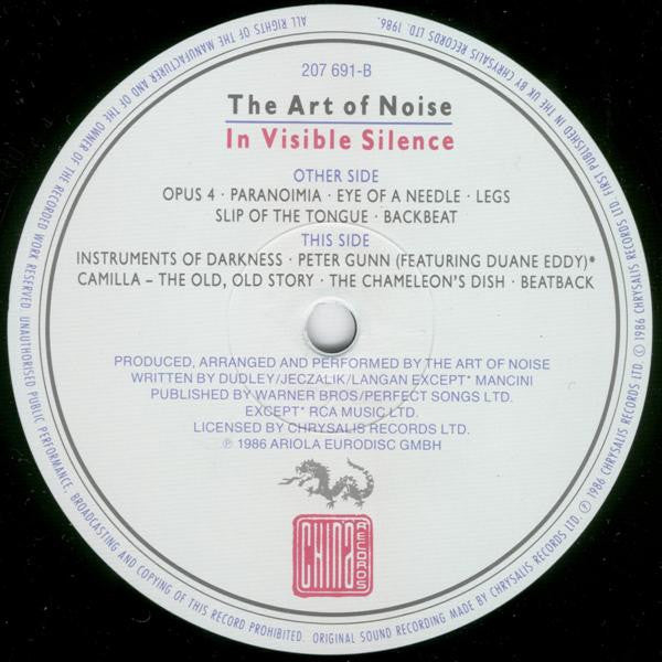 The Art Of Noise : In Visible Silence (LP, Album)