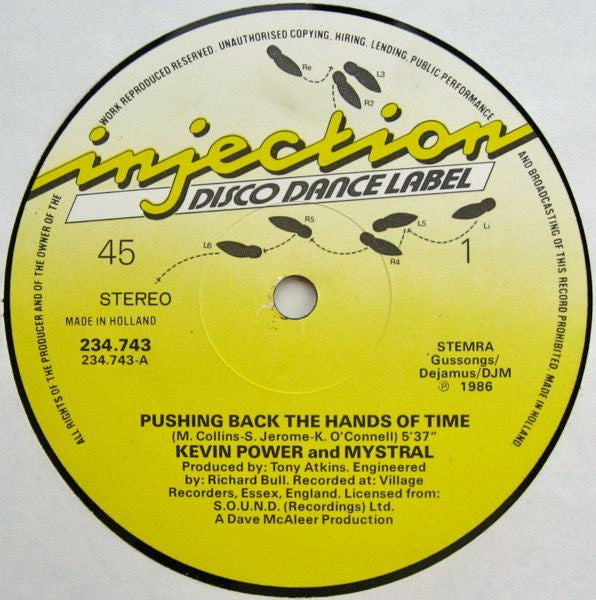 Kevin Power And Mystral (3) : Pushing Back The Hands Of Time (12")