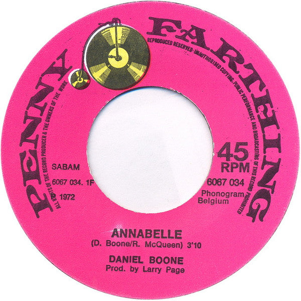 Daniel Boone : Annabelle (7", Single)