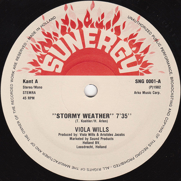 Viola Wills : Stormy Weather (12")