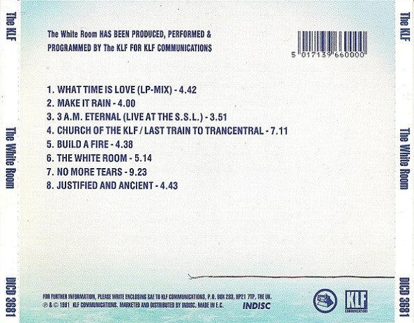 The KLF : The White Room (CD, Album, Pic)
