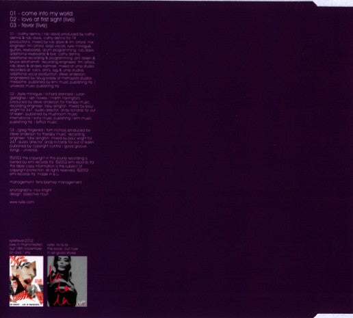 Kylie Minogue : Come Into My World (CD, Single, CD2)