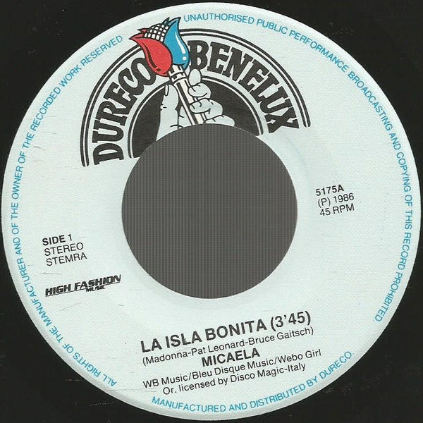 Micaela : La Isla Bonita (7")