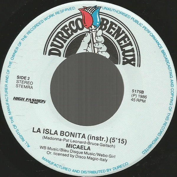Micaela : La Isla Bonita (7")