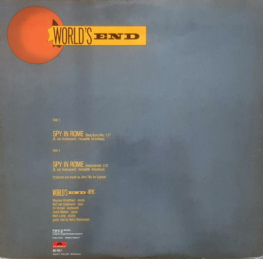 World's End (2) : Spy In Rome (12", EP)
