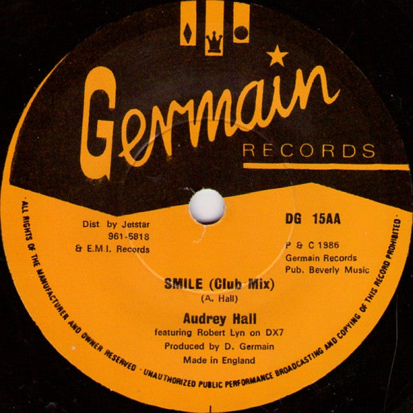 Audrey Hall : Smile (7", Yel)