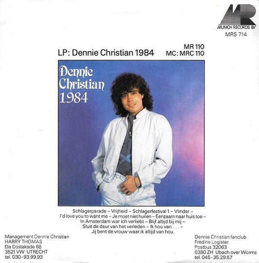 Dennie Christian : Schlagerparade / Vrijheid (7", Single)