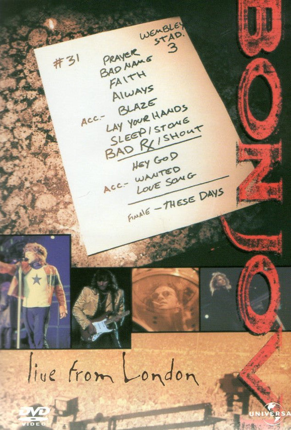Bon Jovi : Live From London (DVD-V, RE, PAL)
