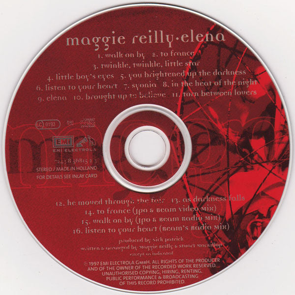 Maggie Reilly : Elena (CD, Album, Ltd)