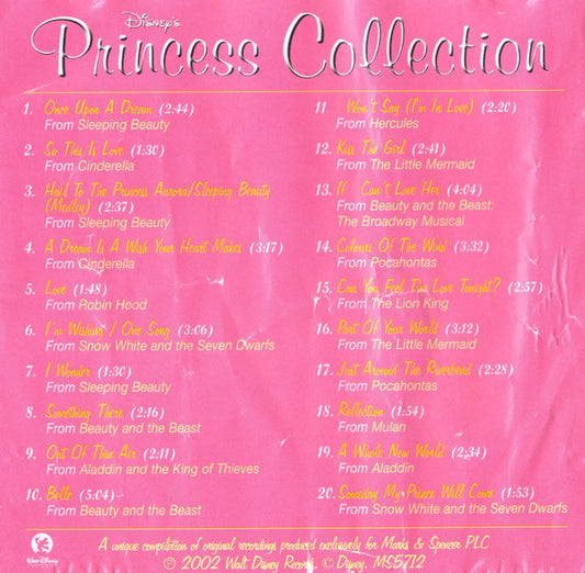 Various : Disney's Princess Collection (CD, Comp)