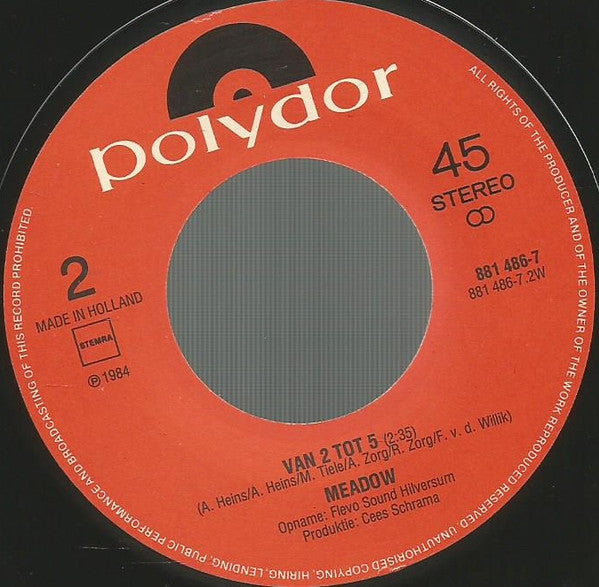 Meadow (2) : Het Kleine Café Aan De Haven (7", Single)