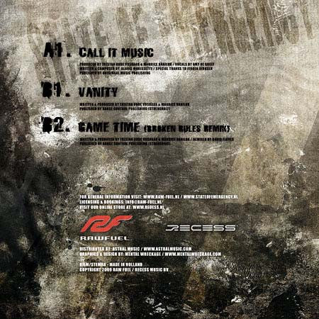 State Of Emergency (5) : Call It Music (12")