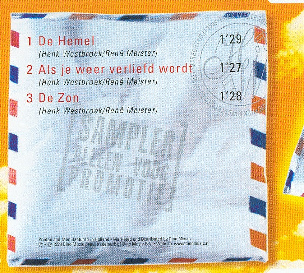Henk Westbroek : De Hemel (CD, Single, Promo, Smplr)