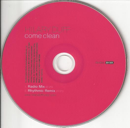 Hilary Duff : Come Clean (CD, Single, Car)