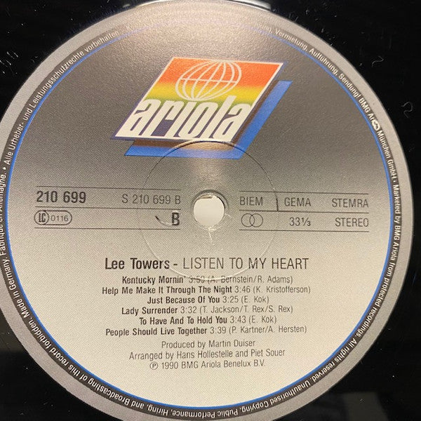 Lee Towers : Listen To My Heart (LP)