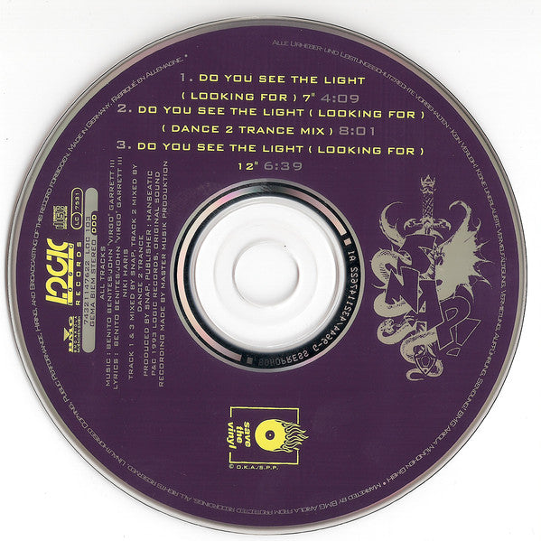 Snap! Feat. Niki Haris : Do You See The Light (Looking For) (CD, Maxi)