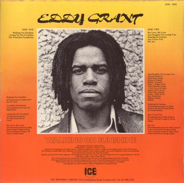 Eddy Grant : Walking On Sunshine (LP, Album)