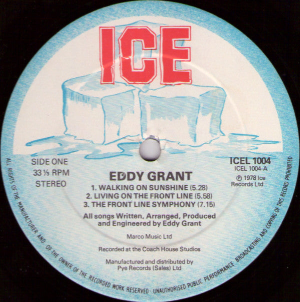Eddy Grant : Walking On Sunshine (LP, Album)