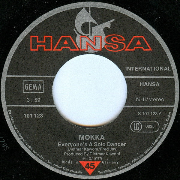 Mokka (2) : Everyone's A Solo Dancer / Rock Me Dracula (7", Single)