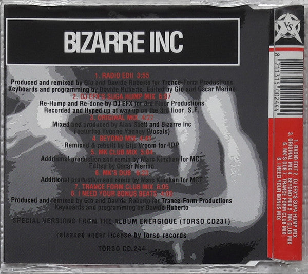 Bizarre Inc : Love In Motion (CD, Maxi)