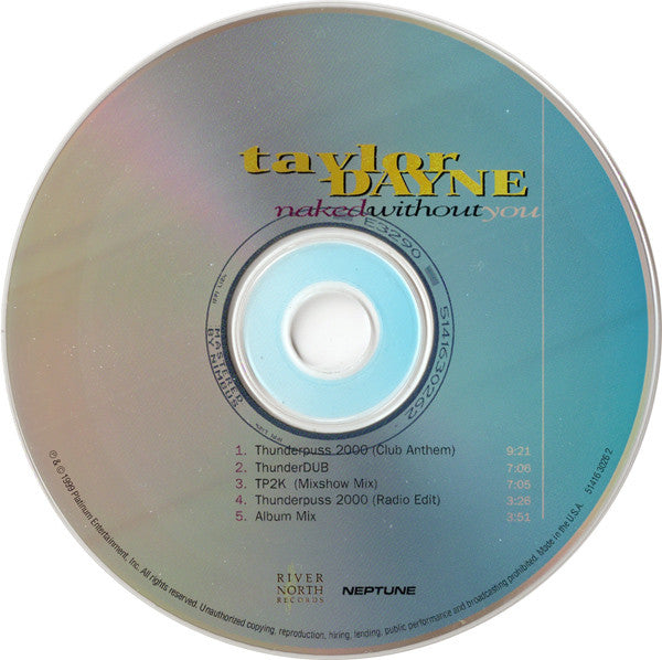 Taylor Dayne : Naked Without You (Dance Re-Mix) (CD, Single)