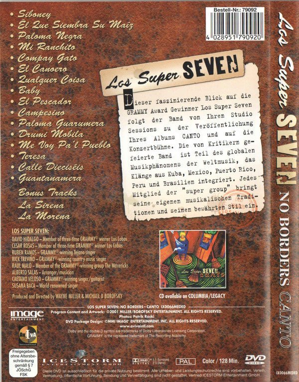 Los Super Seven : No Borders Canto (DVD-V, PAL, 5.1)