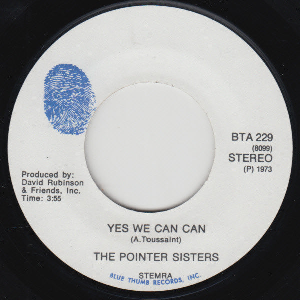Pointer Sisters : Yes We Can Can (7", Single)