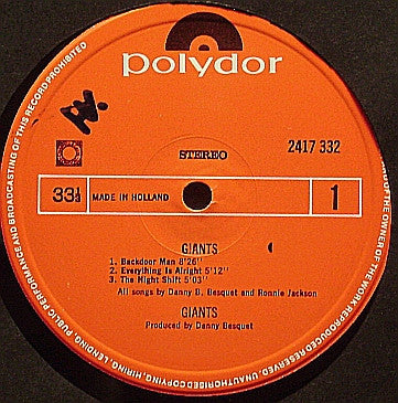 Giants (4) : Giants (LP, Album)