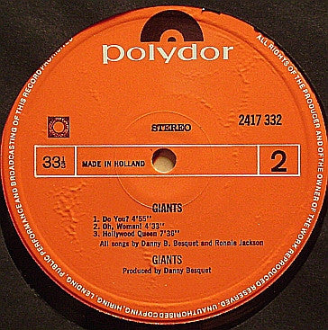 Giants (4) : Giants (LP, Album)