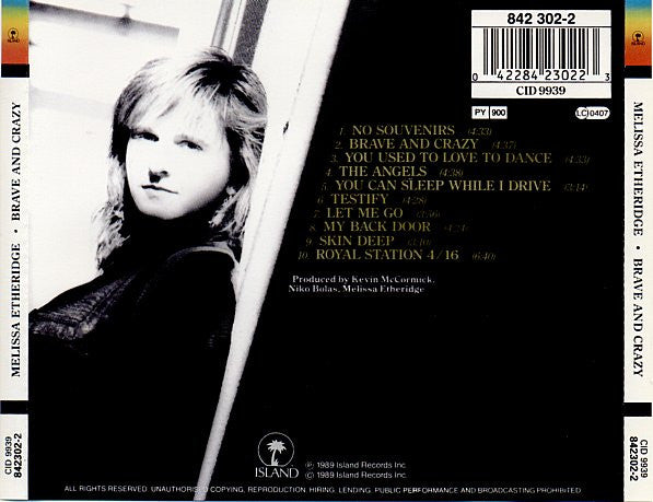 Melissa Etheridge : Brave And Crazy (CD, Album)