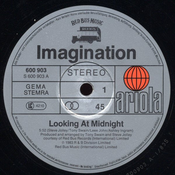 Imagination : Looking At Midnight (12")