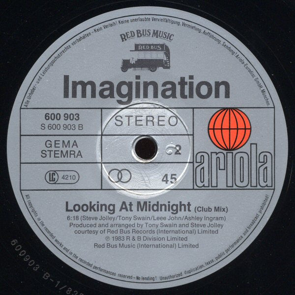 Imagination : Looking At Midnight (12")