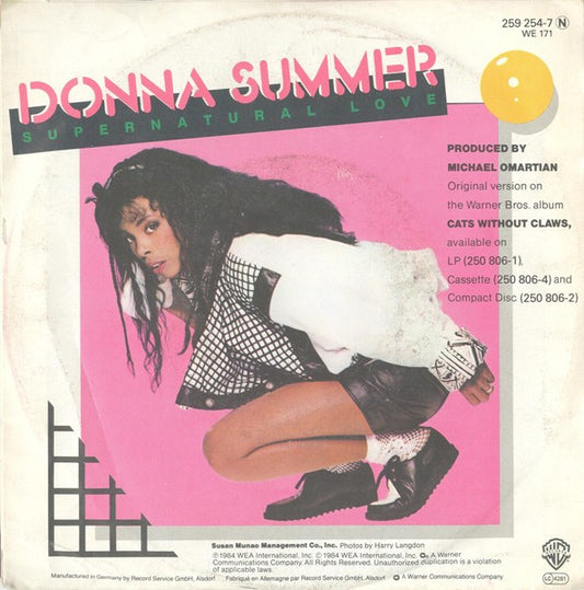 Donna Summer : Supernatural Love (7", Single)