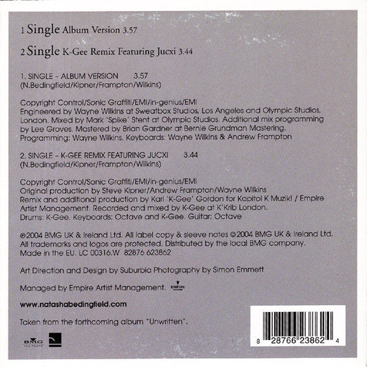 Natasha Bedingfield : Single (CD, Single)