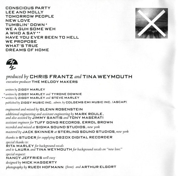 Ziggy Marley And The Melody Makers : Conscious Party (CD, Album)