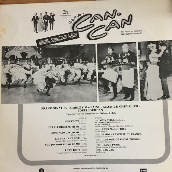 Nelson Riddle : Cole Porter's Can-Can - Banda Original De La Película "CAN-CAN" (LP, Album, Mono)