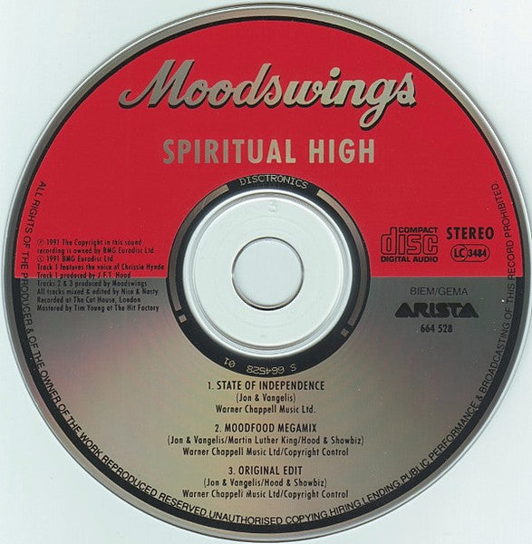 Moodswings : Spiritual High (CD, Single)
