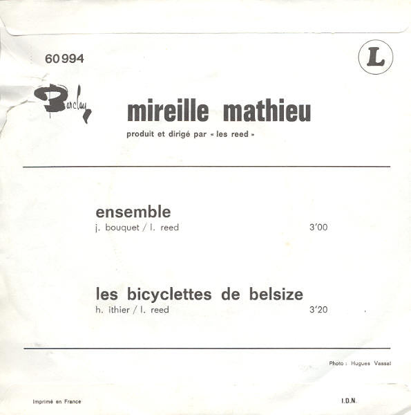Mireille Mathieu : Ensemble / Les Bicyclettes De Belsize (7", Single)