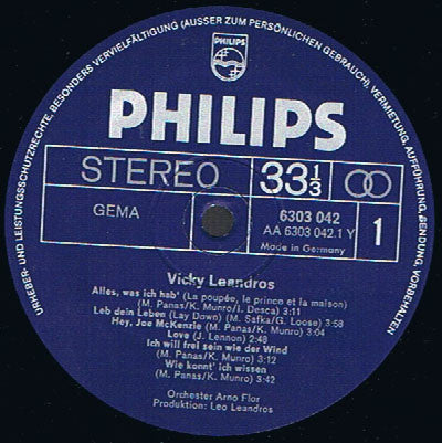 Vicky Leandros : Vicky Leandros (LP, Album)