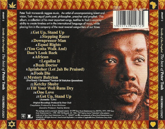 Peter Tosh : Scrolls Of The Prophet: The Best Of Peter Tosh (CD, Comp, RM)